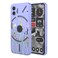 HTXWXJC Phone Case for Nothing Phone 2 Case Nothing 2 A065 Case Shockproof Flexible Bumper TPU Soft Case Flower Pattern Phone Cover for Nothing Phone 2 Purple Flower