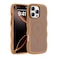 H HUALELE Hualele for iPhone 16 Pro Max Case Cute for Women Compatible with MagSafe Military Grade Dropproof Translucent Matte Back Curly Wave Edge Slim Girly Phone Case 16 Pro Max Case Brown