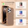 H HUALELE Hualele for iPhone 16 Pro Max Case Cute for Women Compatible with MagSafe Military Grade Dropproof Translucent Matte Back Curly Wave Edge Slim Girly Phone Case 16 Pro Max Case Brown