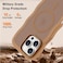 H HUALELE Hualele for iPhone 16 Pro Max Case Cute for Women Compatible with MagSafe Military Grade Dropproof Translucent Matte Back Curly Wave Edge Slim Girly Phone Case 16 Pro Max Case Brown