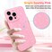 Hython Case for iPhone 16 Pro Case Glitter Cute Sparkly Shiny Bling Sparkle Phone Cases 63 Thin Slim Fit Soft TPU Bumper Shockproof Rubber Protective Cover for Women Girls Girly Bright Pink