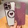 HYUEKOKO Compatible with iPhone 14 Pro Max 67 Inch Case with Magsafe Plating Heart Glitter Magnetic Case for Women Girl TPU Camera Protection Back Cover for iPhone 14 Pro Max Purple