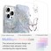 I-MGAE-IN-AR IMGAEINAR Compact Case for iPhone 14 Pro Shiny Silver Butterfly DesignCute Trendy Soft Slim TPU Shockproof Protective Phone Cases Cover for Women Girls Aesthetic Glitter