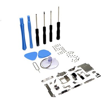 GVKVGIH Internal Metal Plate Cover Parts for iPhone 5S SEBracket Replacement Inlcuding Complete Full Screw Set and Reapir Tool Kit for iPhone 5S SE