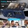 Janmitta Compatible with Samsung Galaxy S24 FE Case Built in Slide Camera Lens CoverScreen ProtectorFinger Ring Holder KickstandHeavy Duty Shockproof Full Body Phone Cover2024 Blue