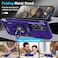 Janmitta Compatible with Samsung Galaxy S24 FE Case Built in Slide Camera Lens CoverScreen ProtectorFinger Ring Holder KickstandHeavy Duty Shockproof Full Body Phone Cover2024 Purple