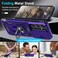 Janmitta Compatible with Samsung Galaxy S24 FE Case Built in Slide Camera Lens CoverScreen ProtectorFinger Ring Holder KickstandHeavy Duty Shockproof Full Body Phone Cover2024 Purple