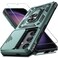 Janmitta Compatible with Samsung Galaxy S25S24 Case Not for S25 Built in Slide Camera Lens CoverScreen ProtectorKickstandHeavy Duty Shockproof Full Body Phone CoverDark Green