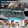 Janmitta Compatible with Samsung Galaxy S25S24 Case Not for S25 Built in Slide Camera Lens CoverScreen ProtectorKickstandHeavy Duty Shockproof Full Body Phone CoverDark Green