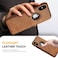 JAROIE Classy Design Luxury Leather Phone Case for iPhone X iPhone Xs NonSlip Grip Full Body Ultra Slim Protective Case 58 Inch Brown