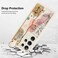 Jefonha Silicone Case for Samsung Galaxy S25 Ultra with Strap Cute Flower Floral Phone Case for Girl Women Adjustable Finger Strap Shockproof Protective Cover Beige Flowers
