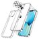 JETech 5 in 1 Case for iPhone 13 Mini 54Inch with 2Pack Screen Protector and Camera Lens Protector NonYellowing Shockproof Bumper Phone Cover Full Coverage Tempered Glass Film Clear