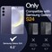 JETech 5 in 1 Case for Samsung Galaxy S24 5G with 2Pack Each Tempered Glass Screen Protector and Camera Lens Protector NonYellowing Shockproof Bumper Phone Cover Cobalt Violet
