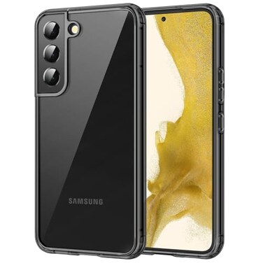 JETech Case for Samsung Galaxy S22 S22 Plus 5G 66Inch NonYellowing Shockproof Bumper Protective Phone Cover AntiScratch Hard PC Back Black