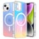 JETech Iridescent Case for iPhone 14 61Inch Compatible with MagSafe Cute Unique and Aesthetic Design Colorful Fluorescent Translucent Back Shockproof Phone Cover Iridescent