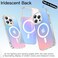 JETech Iridescent Case for iPhone 14 Pro 61Inch Compatible with MagSafe Cute Unique and Aesthetic Design Colorful Fluorescent Translucent Back Shockproof Phone Cover Iridescent