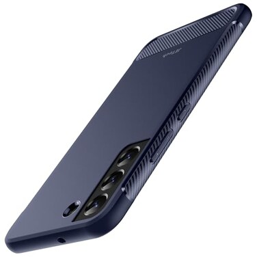 JETech Slim Fit Case for Samsung Galaxy S22 5G 61Inch Thin Phone Cover with ShockAbsorption and Carbon Fiber Design Blue