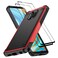 Jeylly for Xiaomi Redmi Note 9 Pro Case Redmi Note 9S Case Dual Layer Shockproof TPU Bumper Anti Scratch Hard PC Back Protective Phone Cover for Xiaomi Note 9 ProRedmi Note 9S Red