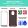Jeylly for Xiaomi Redmi Note 9 Pro Case Redmi Note 9S Case Dual Layer Shockproof TPU Bumper Anti Scratch Hard PC Back Protective Phone Cover for Xiaomi Note 9 ProRedmi Note 9S Red