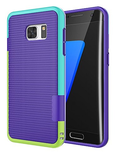 Jeylly Galaxy S7 Edge Case OnePiece Ultra Slim 3 Color Impact AntiSlip Rugged Soft TPU Bumper Shockproof Protective Case Cover Shell for Samsung Galaxy S7 Edge S VII Edge G935 Purple