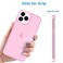 JJGoo Compatible with iPhone 12 Pro Max Case Clear Transparent Soft Shockproof Protective Slim Thin Bumper Cover Phone Case Pink
