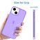 JJGoo Compatible with iPhone 13 mini Case Soft Transparent Shockproof Protective Slim Thin Bumper Phone Cover for iPhone 13 mini 54 inch Translucent Purple