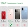 JJGoo for iPhone 13 Case Clear Transparent Soft Shockproof Protective Slim Thin Phone Bumper Phone Cases for iPhone 13