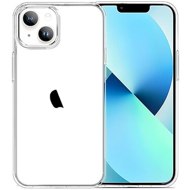 JJGoo for iPhone 13 Case Clear Transparent Soft Shockproof Protective Slim Thin Phone Bumper Phone Cases for iPhone 13