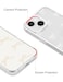 Jusy Compatible with iPhone 15 Bow Phone Case Cute Clear Ribbon Bowknot Pattern Aesthetic Soft TPU Transparent Cases Protective Phone Cover for Women Girly White