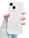 Jusy Compatible with iPhone 15 Bow Phone Case Cute Clear Ribbon Bowknot Pattern Aesthetic Soft TPU Transparent Cases Protective Phone Cover for Women Girly White
