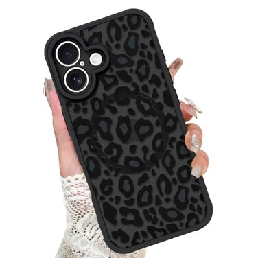KANGHAR Case for iPhone 16 Plus Phone Case Compatible with Magsafe Leopard Printed Pattern Cute Cheetah Protective Magnetic Case for Girls Women Men 67