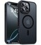 KCQNine Magnetic for iPhone 16 Pro Max CaseCompatible with MagSafeMilitaryGrade Drop ProtectionAntiYellowingShockproof Protective Translucent Matte Cover for iPhone 16 Pro Max Phone CaseBlack