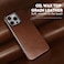 kingflag Genuine Leather Case for iPhone 16 Pro Max 69 inch Compatible with MagSafe Oil Wax TopGrain Leather Metal Buttons and Camera Bezel Rustic Brown