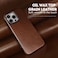 kingflag Genuine Leather Case for iPhone 16 Pro Max 69 inch Compatible with MagSafe Oil Wax TopGrain Leather Metal Buttons and Camera Bezel Rustic Brown