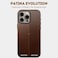 kingflag Genuine Leather Case for iPhone 16 Pro Max 69 inch Compatible with MagSafe Oil Wax TopGrain Leather Metal Buttons and Camera Bezel Rustic Brown