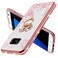 KuDiNi for Samsung s7 Case Samsung Galaxy S7 Phone Case for Women Glitter Crystal Soft Bling Cute Butterfly Heart Floral Clear Protective Cover with KickstandStrap for S7 Rose Gold