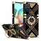 KuDiNi Samsung Galaxy A71 5G Case for Women Shockproof TPU Retro Elegant Classic Luxury Edge Full Protection with Kickstand Black Flower