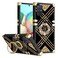 KuDiNi Samsung Galaxy A71 5G Case for Women Shockproof TPU Retro Elegant Classic Luxury Edge Full Protection with Kickstand Black Flower