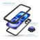 Lanhiem for iPhone 16 Waterproof Case Dustproof Case Builtin Screen Protector Camera Protection Full Body Heavy Duty Rugged Phone Cover for 1661 inch BlackClear