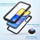 Lanhiem for Samsung Galaxy A15 5G Phone Case IP68 Waterproof Dustproof Cover with Screen Protector Heavy Duty Full Body Protective Case for Samsung Galaxy A15 5G BlackClear
