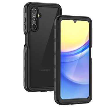 Lanhiem for Samsung Galaxy A15 5G Phone Case IP68 Waterproof Dustproof Cover with Screen Protector Heavy Duty Full Body Protective Case for Samsung Galaxy A15 5G BlackClear