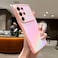 LCHULLE for Samsung Galaxy S25 Ultra Case for Women Girls Cute Wave Frame Curly Shape with Love Heart Camera Protection Luxury Plating Shockproof Case for Galaxy S25 Ultra 5G Colorful Light Purple