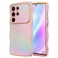 LCHULLE for Samsung Galaxy S25 Ultra Case for Women Girls Cute Wave Frame Curly Shape with Love Heart Camera Protection Luxury Plating Shockproof Case for Galaxy S25 Ultra 5G Colorful Light Purple