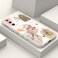 LEECG for Samsung Galaxy S20 FE Case Flower Pattern Soft Silicone Microfiber Lining Side Creative Design for Samsung S20 FE Phone Cover Morandi Rice White
