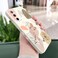 LEECG for Samsung Galaxy S20 FE Case Flower Pattern Soft Silicone Microfiber Lining Side Creative Design for Samsung S20 FE Phone Cover Morandi Rice White