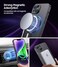 LEKEVO Magnetic for iPhone 15 Case Compatible with MagSafeBuiltin Camera Lens Protector Slim Soft Silicone Bumper Shockproof Metallic Shine Phone Case Black