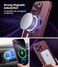 LEKEVO Magnetic for iPhone 16 Pro Case Compatible with MagSafeBuiltin Camera Lens Protector Slim Soft Silicone Bumper Shockproof Metallic Luster Phone Case Burgundy