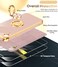 LeYi for iPhone XR Case with Tempered Glass Screen Protector 2 Pack 360 Rotatable Ring Holder Magnetic Kickstand Plating Rose Gold Edge for iPhone 10 XR Case Pink