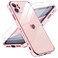 LeYi for iPhone11 Phone Case 2 Pack Screen Protector Wireless Charging Full Camera Lens Protection Love Heart Plating Women Cute Luxury Shockproof Cover funda para i Phone iohone iphone11 Pink