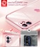 LeYi for iPhone11 Phone Case 2 Pack Screen Protector Wireless Charging Full Camera Lens Protection Love Heart Plating Women Cute Luxury Shockproof Cover funda para i Phone iohone iphone11 Pink